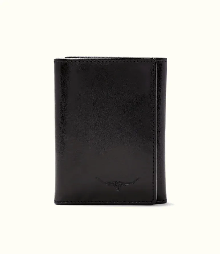 Small Tri-Fold Wallet - Black