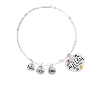 Someone Loves Me Autism Retractable Bracelets