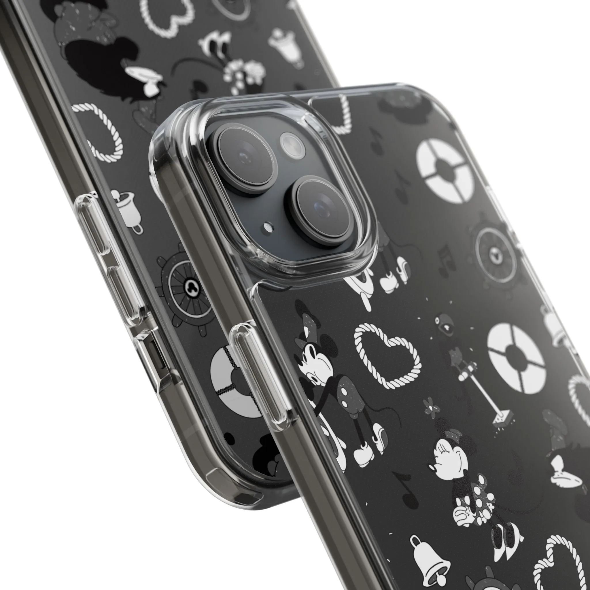 Steamboat Willie Clear Phone Case! Disney Inspired Hand drawn Unique Disneyland Magic Kingdom Gift