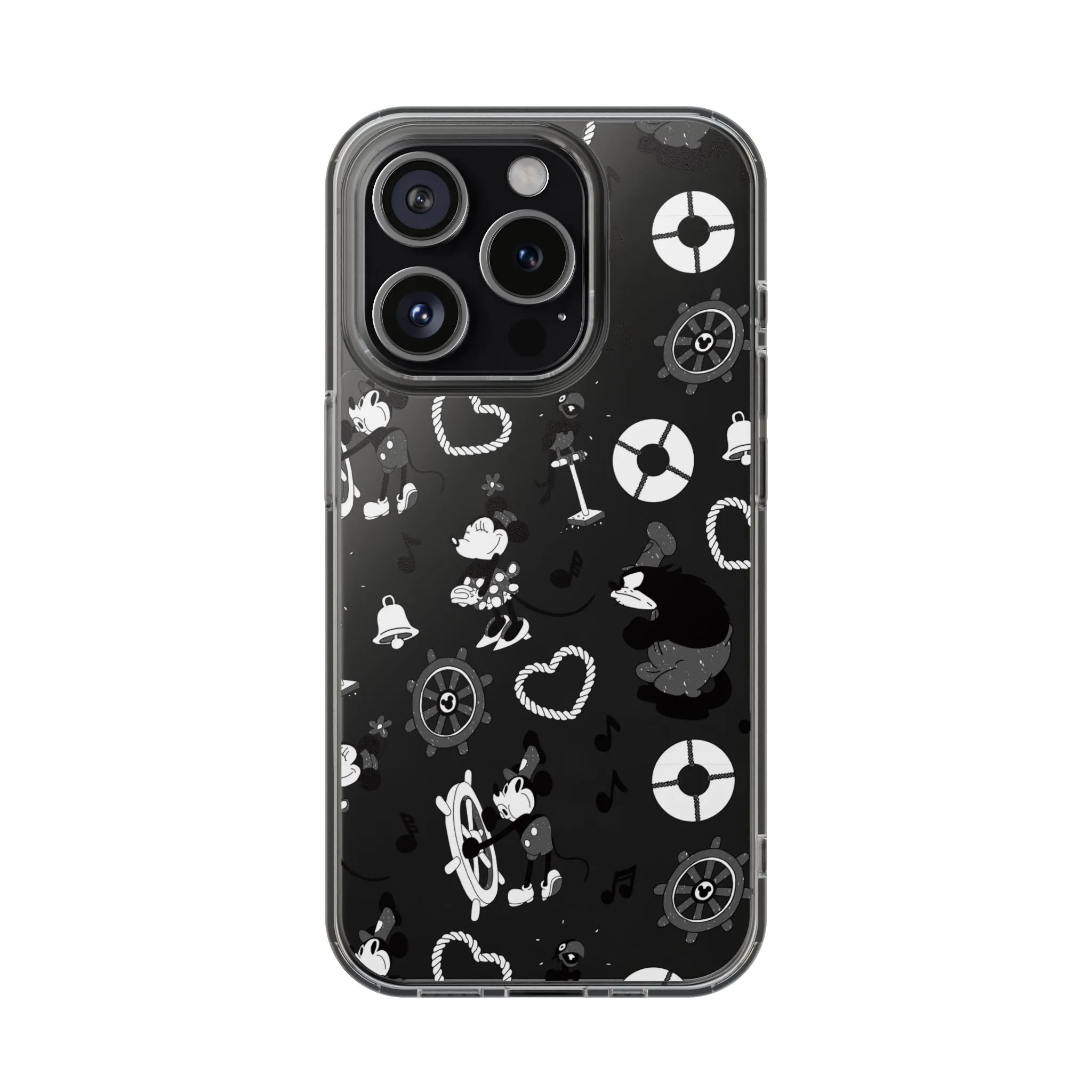 Steamboat Willie Clear Phone Case! Disney Inspired Hand drawn Unique Disneyland Magic Kingdom Gift