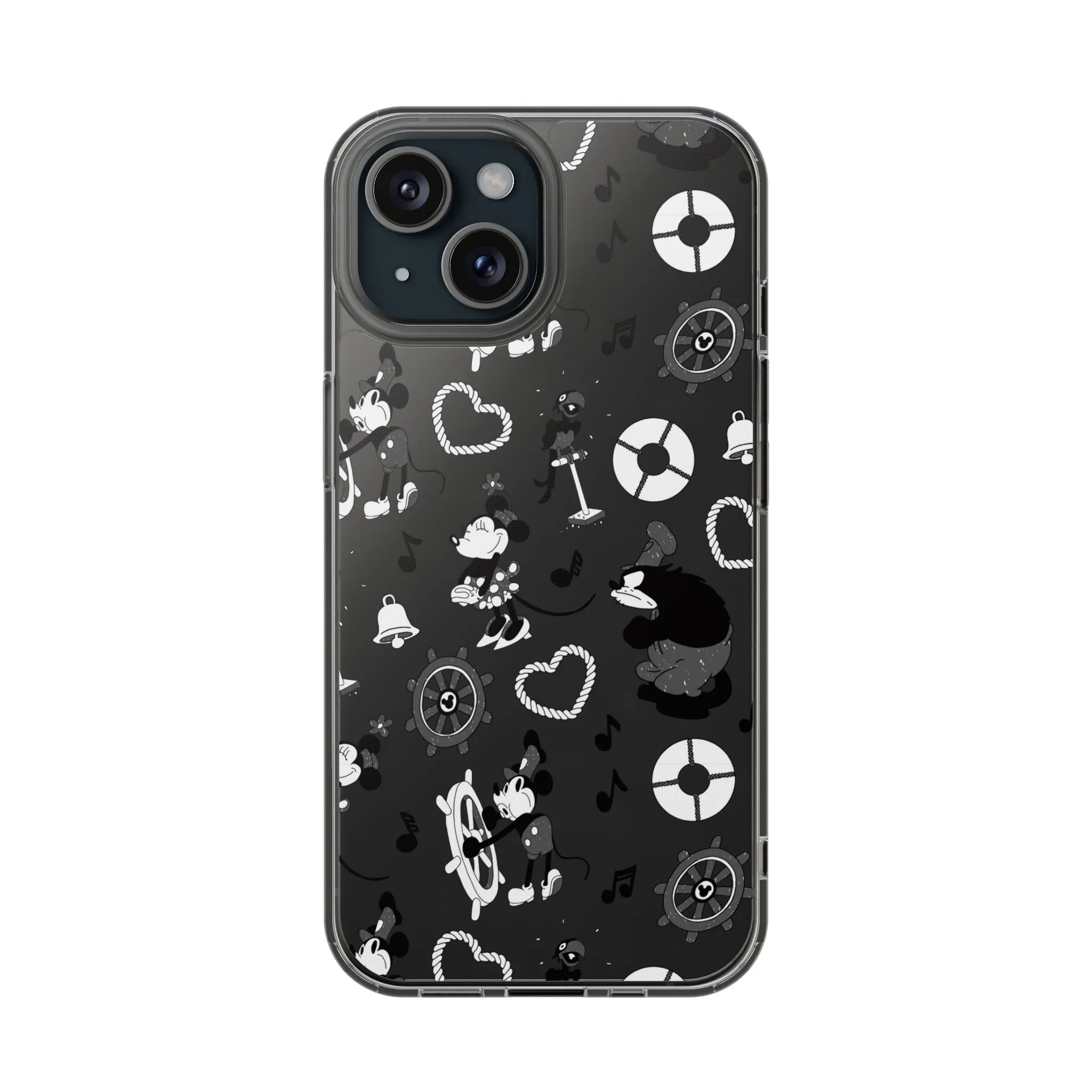 Steamboat Willie Clear Phone Case! Disney Inspired Hand drawn Unique Disneyland Magic Kingdom Gift