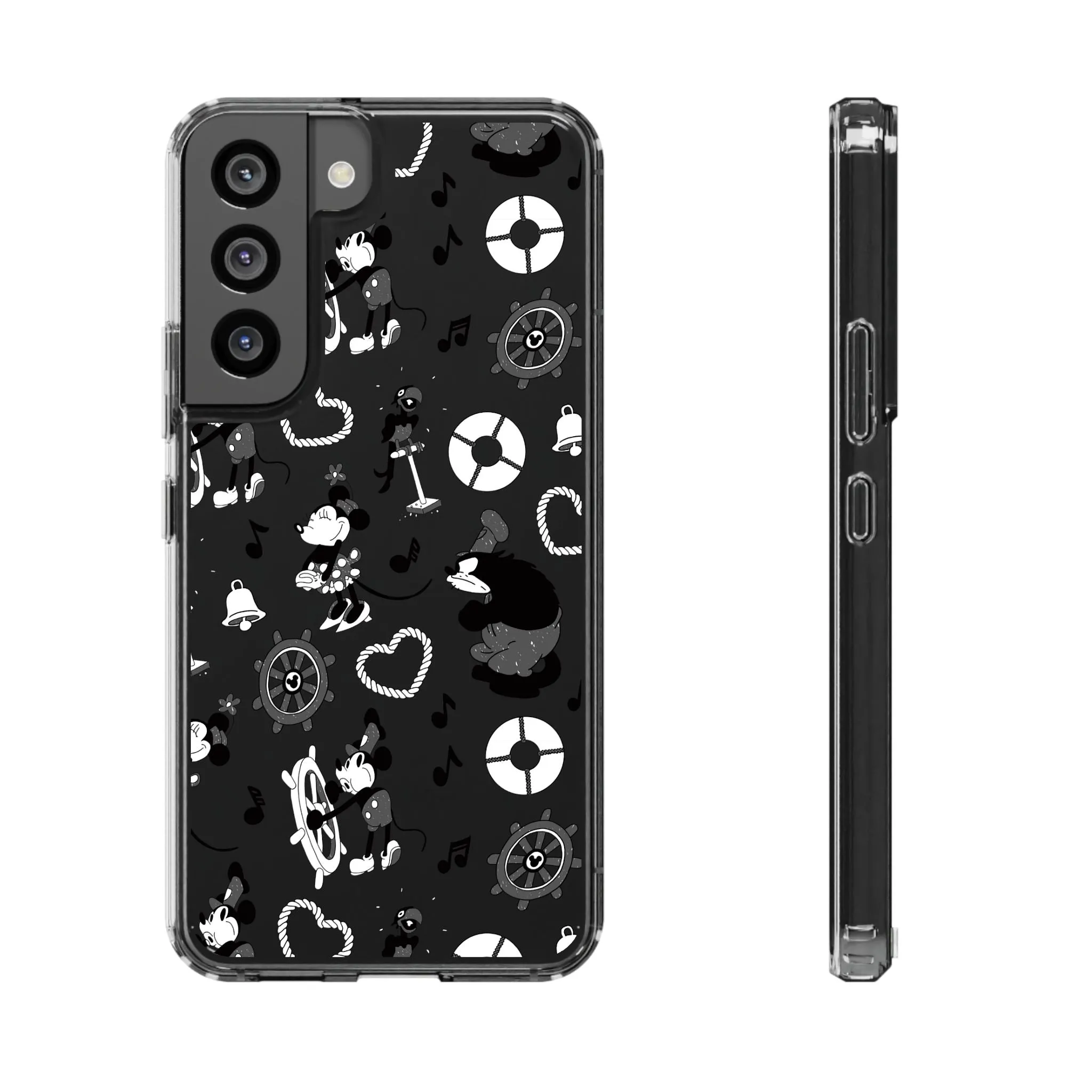 Steamboat Willie Clear Phone Case! Disney Inspired Hand drawn Unique Disneyland Magic Kingdom Gift