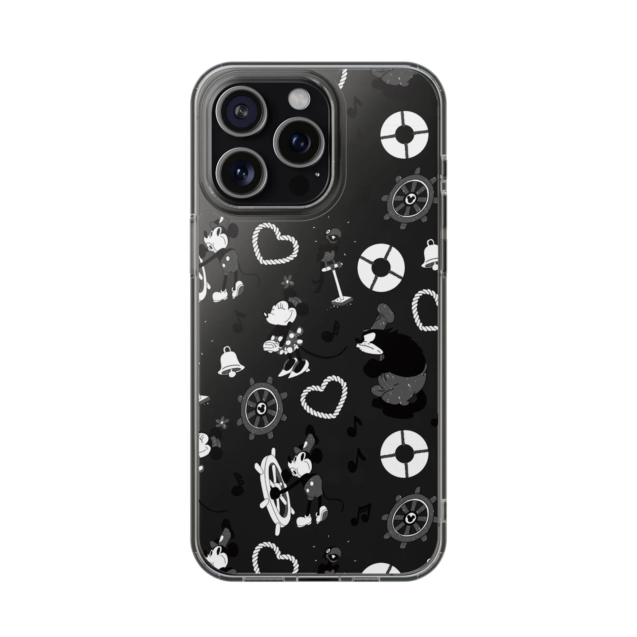 Steamboat Willie Clear Phone Case! Disney Inspired Hand drawn Unique Disneyland Magic Kingdom Gift