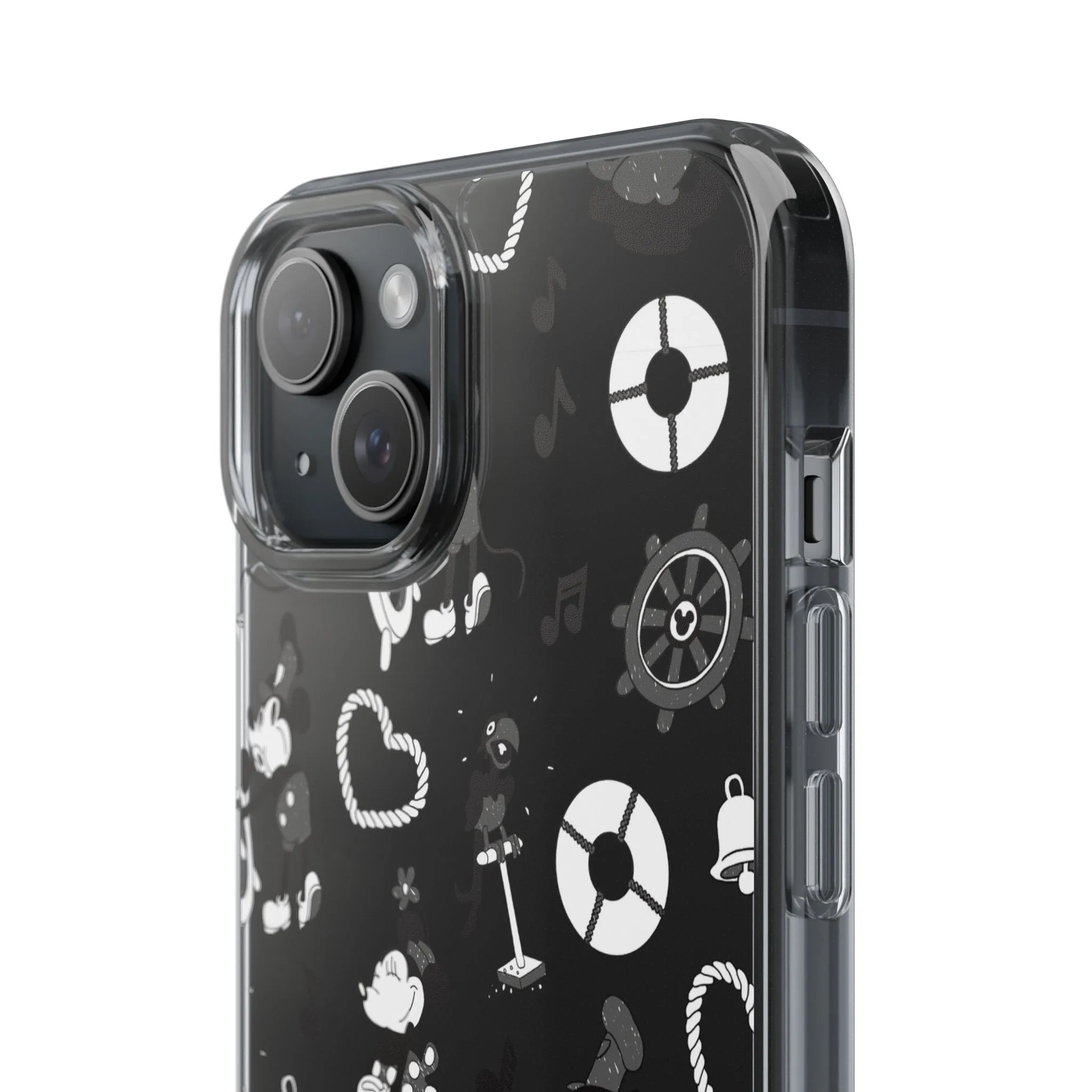 Steamboat Willie Clear Phone Case! Disney Inspired Hand drawn Unique Disneyland Magic Kingdom Gift