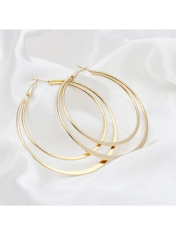 Sterling Silver Large Hoop Earrings for Women