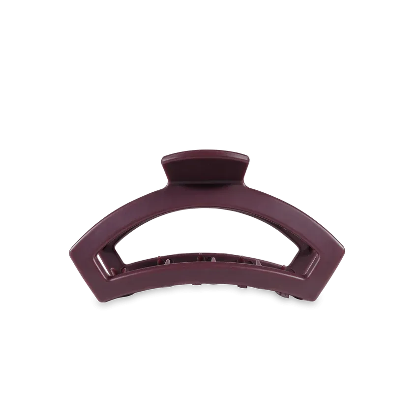 Tiny Teleties Open Claw Clip - Burgundy Bliss