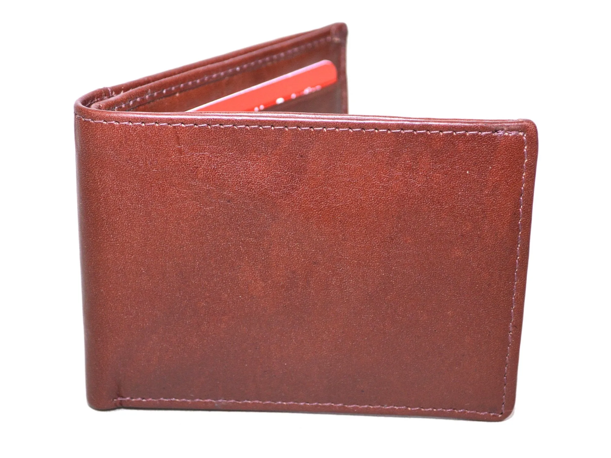 Touro Signature Leather Wallets Veg Tanned Slim ID Wallet