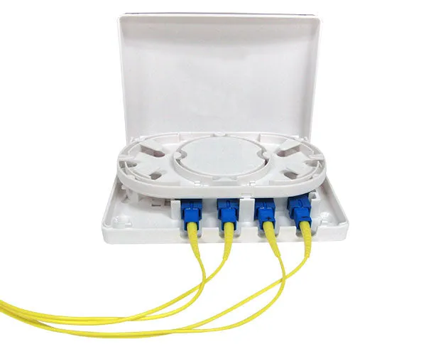 Wall Mount Plastic Fiber Distribution Unit, Up to 4 Ports