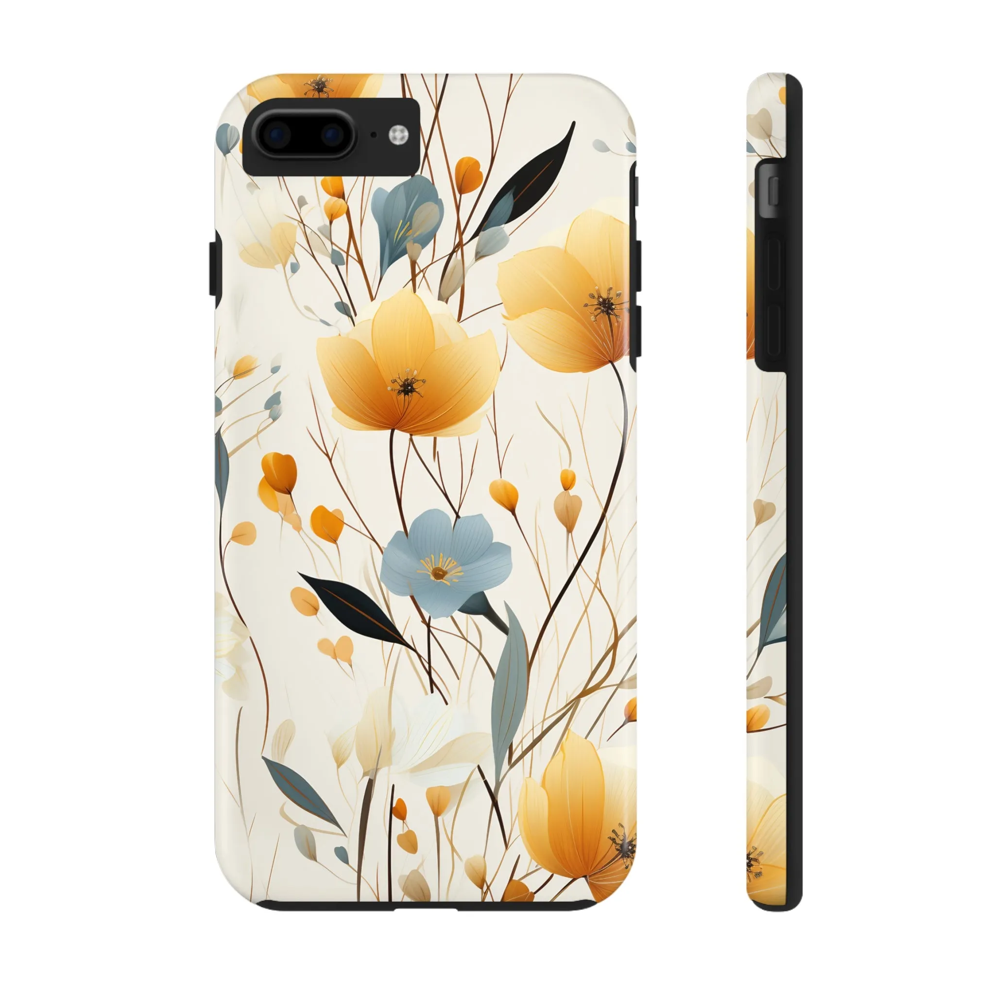 Wildflowers Muted Tones Digital print Design Tough Phone Case compatible with a large variety of iPhone models, Gift, Phone Case