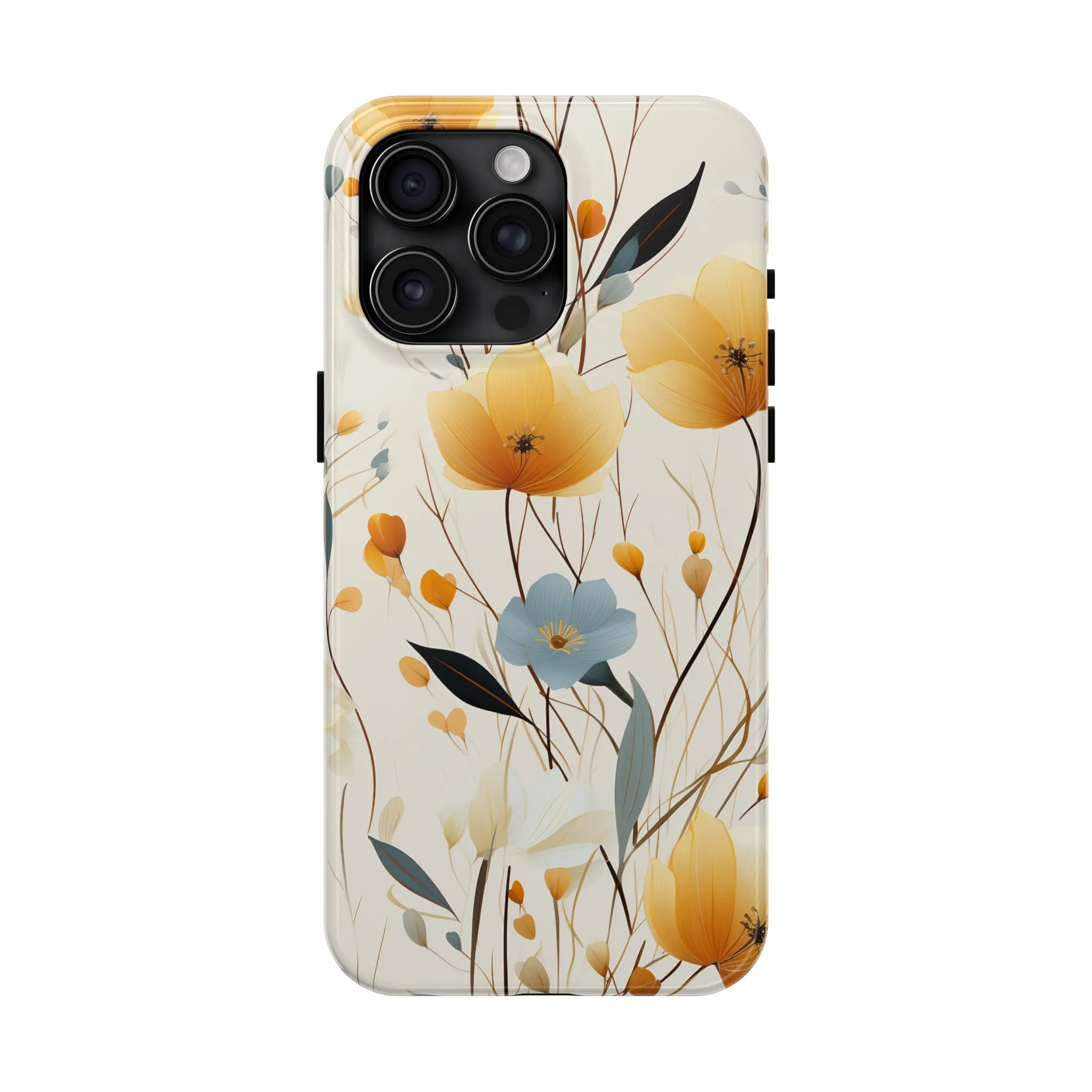 Wildflowers Muted Tones Digital print Design Tough Phone Case compatible with a large variety of iPhone models, Gift, Phone Case