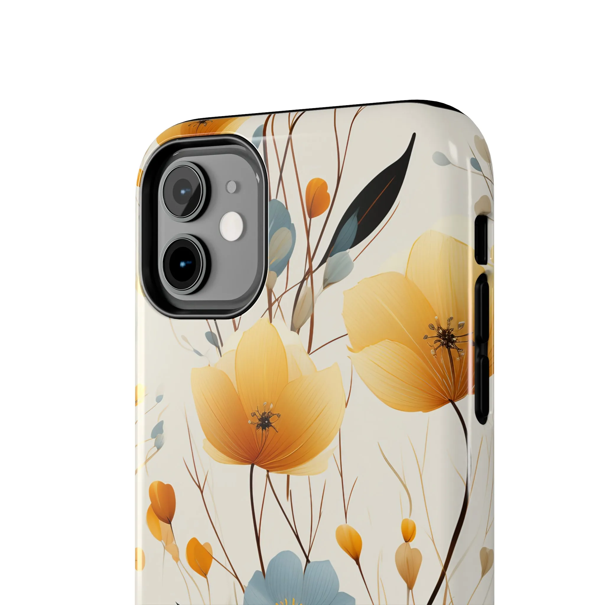 Wildflowers Muted Tones Digital print Design Tough Phone Case compatible with a large variety of iPhone models, Gift, Phone Case