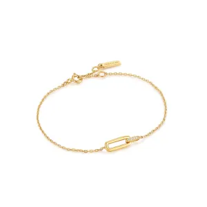 Yellow Glam Interlock Bracelet